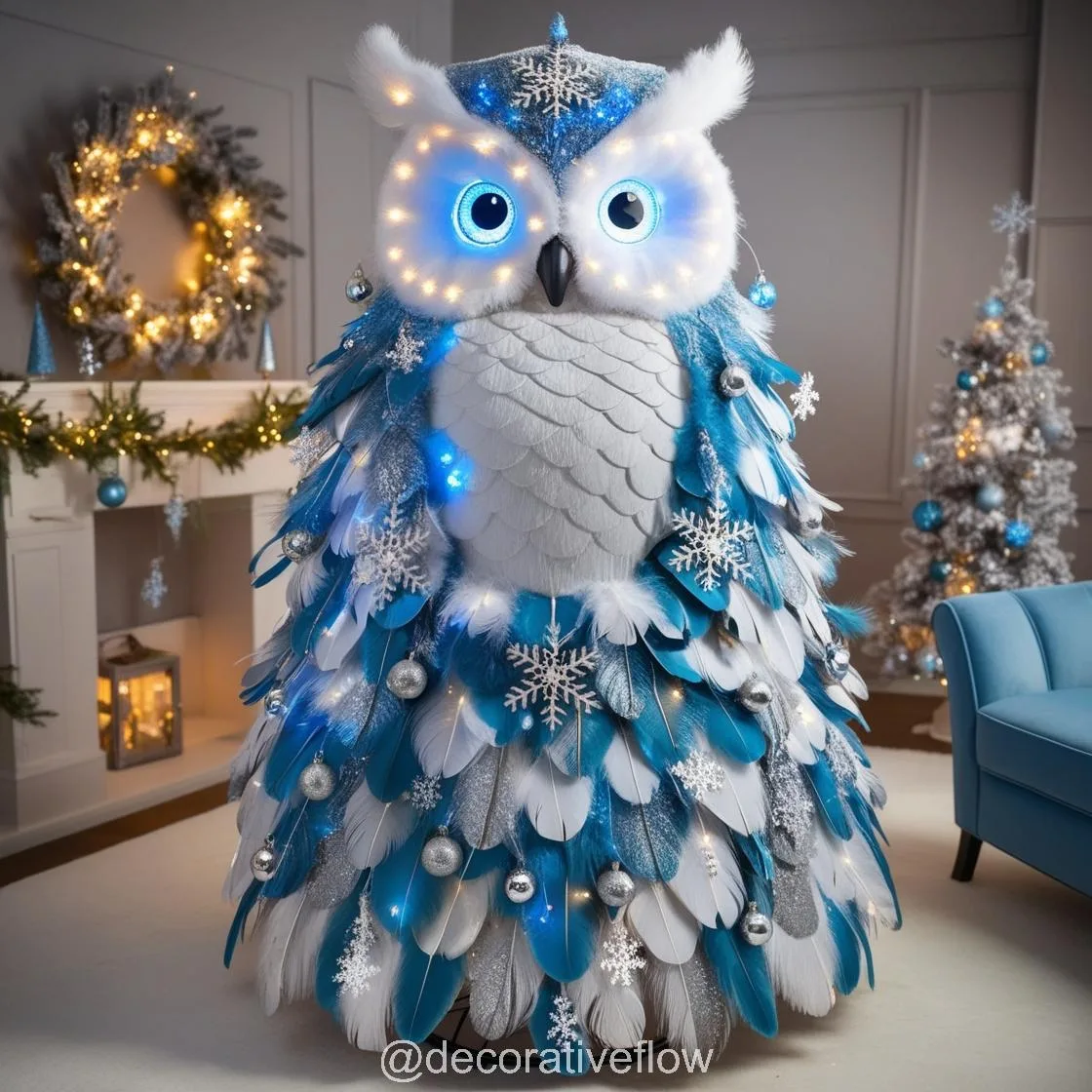 Owl Christmas Tree: A Whimsical Blend of Nature and Holiday Magic