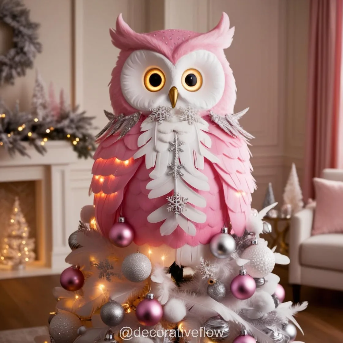 Owl Christmas Tree: A Whimsical Blend of Nature and Holiday Magic