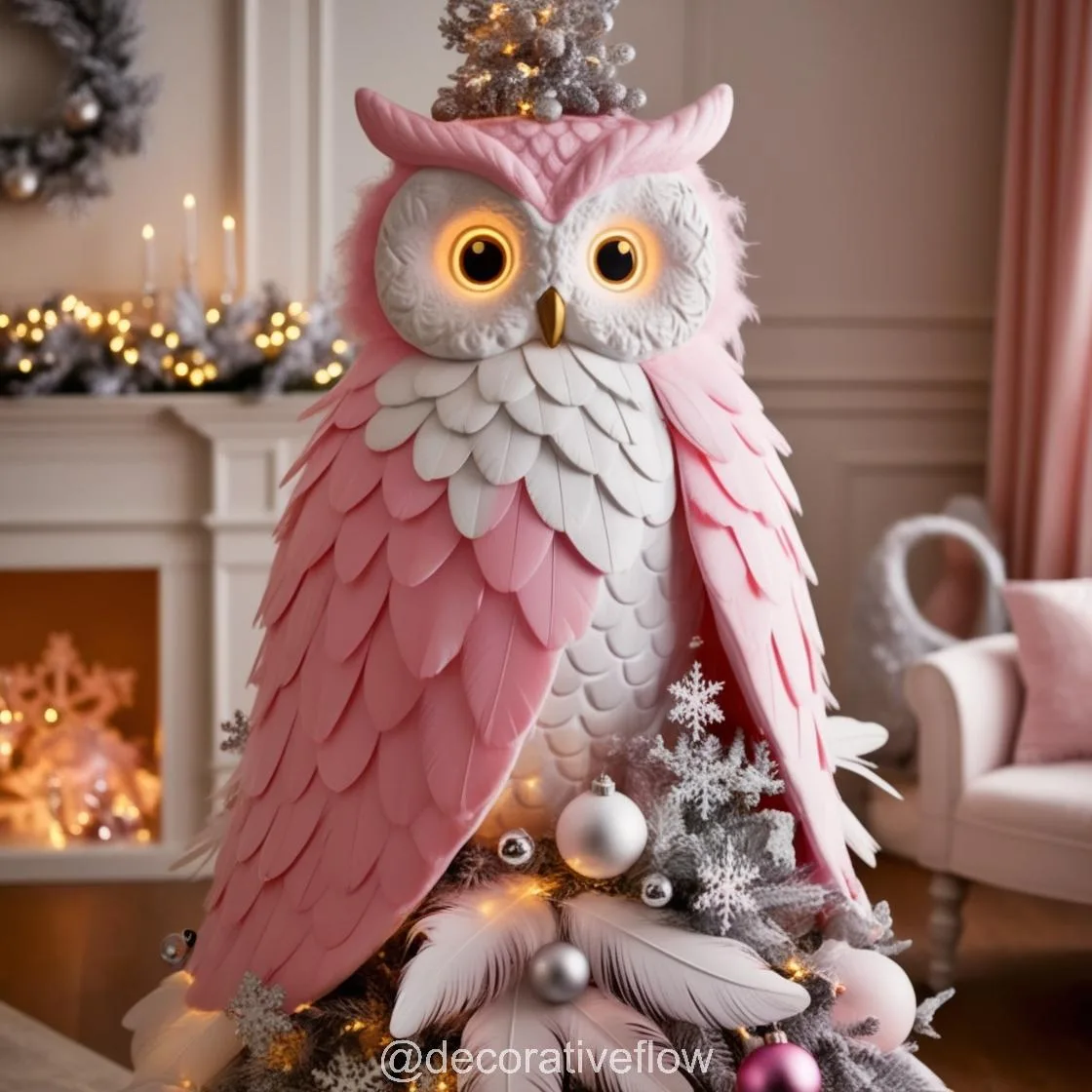 Owl Christmas Tree: A Whimsical Blend of Nature and Holiday Magic