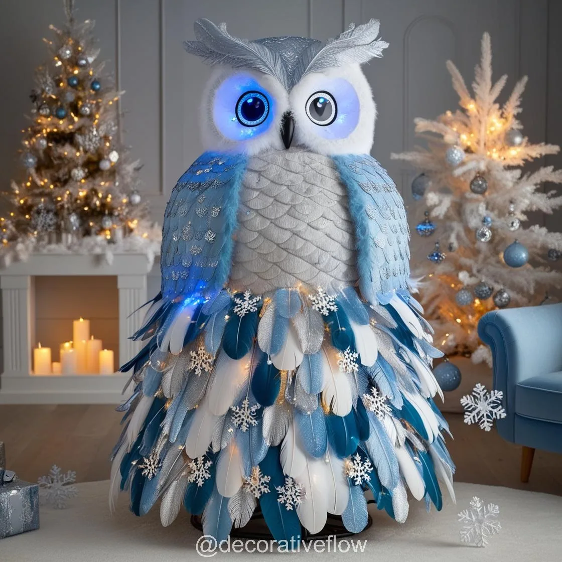 Owl Christmas Tree: A Whimsical Blend of Nature and Holiday Magic