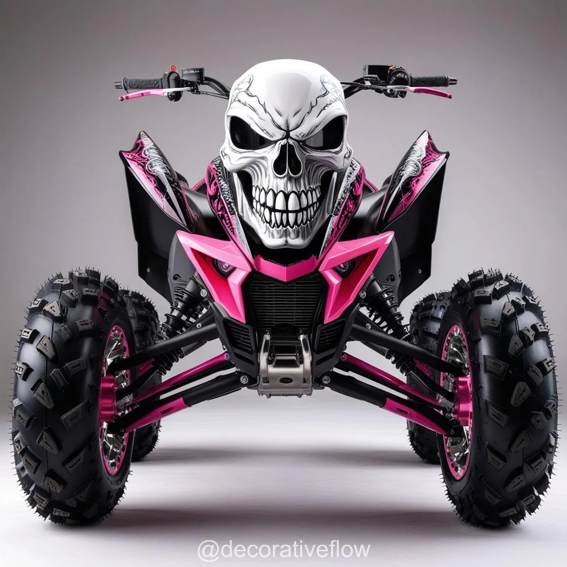 Ride with Attitude: The Skull-Themed Electric Quad Bike for Adventurers