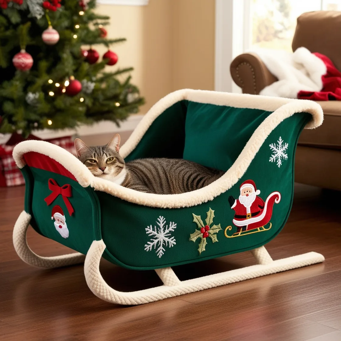 Ride into Relaxation: Give Your Cat the Ultimate Nap Spot with Sleigh Cat Beds