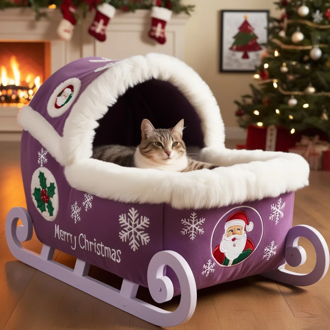 Ride into Relaxation: Give Your Cat the Ultimate Nap Spot with Sleigh Cat Beds