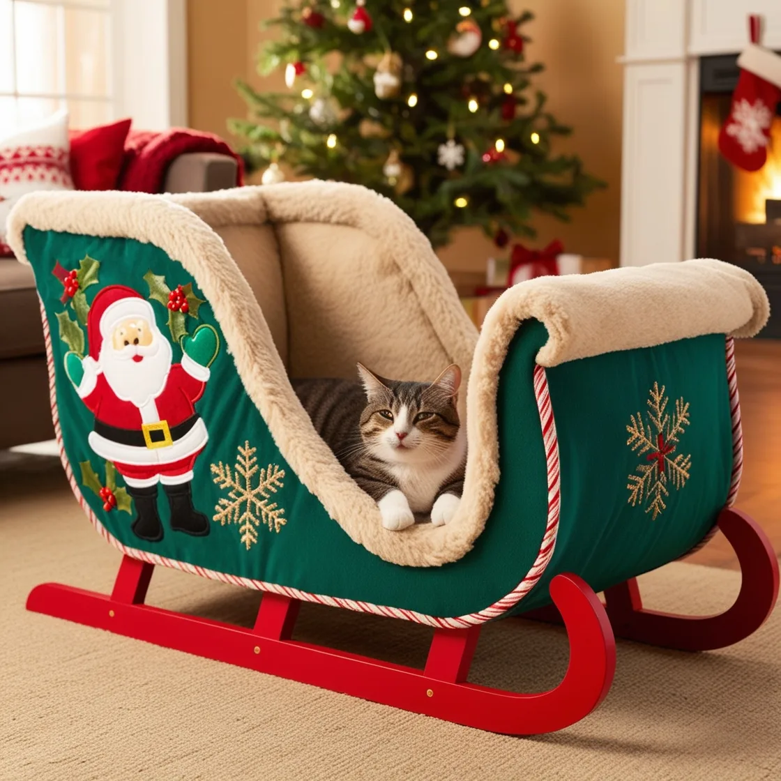 Ride into Relaxation: Give Your Cat the Ultimate Nap Spot with Sleigh Cat Beds