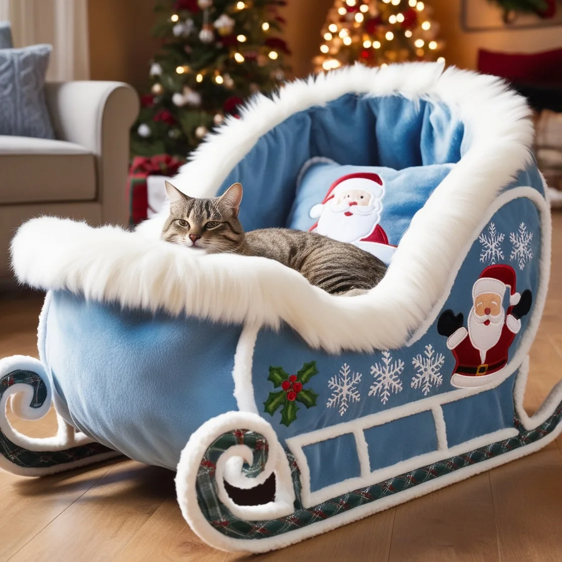 Ride into Relaxation: Give Your Cat the Ultimate Nap Spot with Sleigh Cat Beds