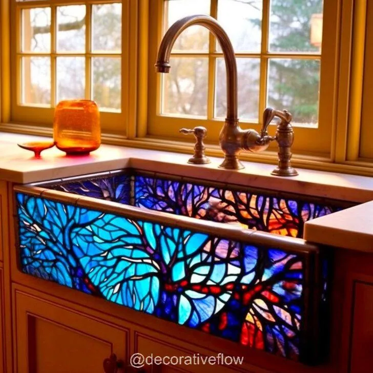 Transform Your Space: Add Color and Elegance with a Stained Glass Sink