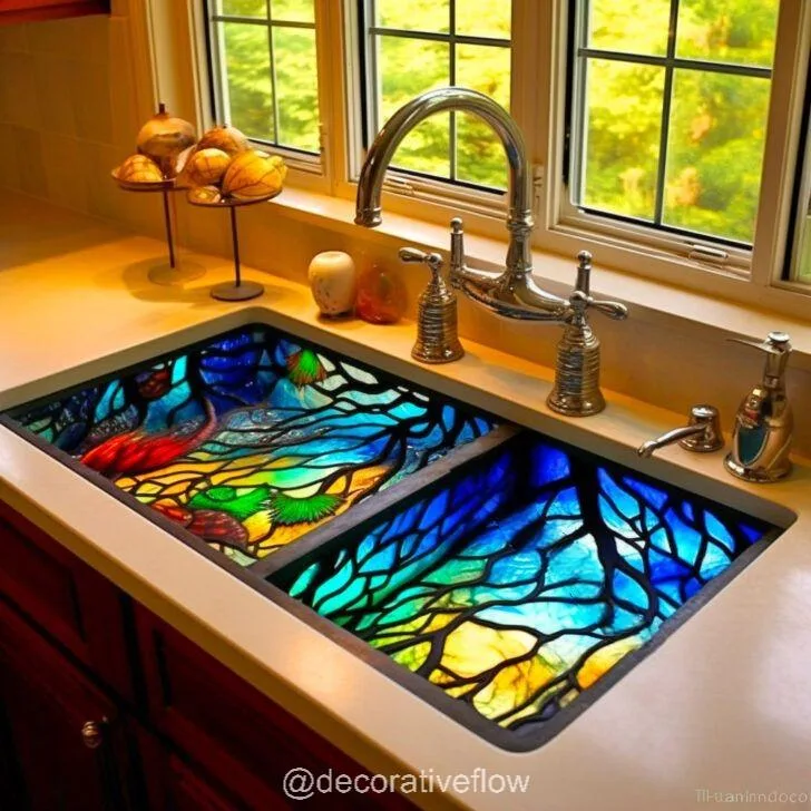 Transform Your Space: Add Color and Elegance with a Stained Glass Sink