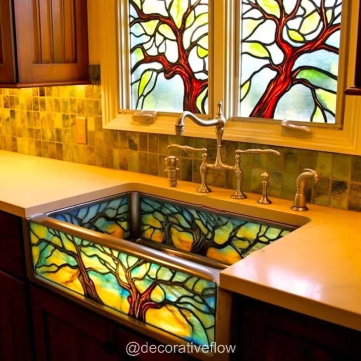 Transform Your Space: Add Color and Elegance with a Stained Glass Sink