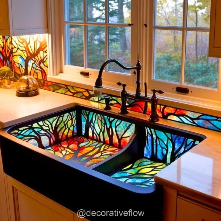 Transform Your Space: Add Color and Elegance with a Stained Glass Sink