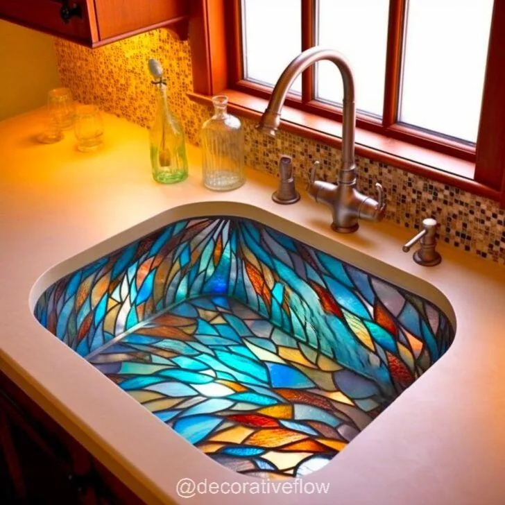 Transform Your Space: Add Color and Elegance with a Stained Glass Sink