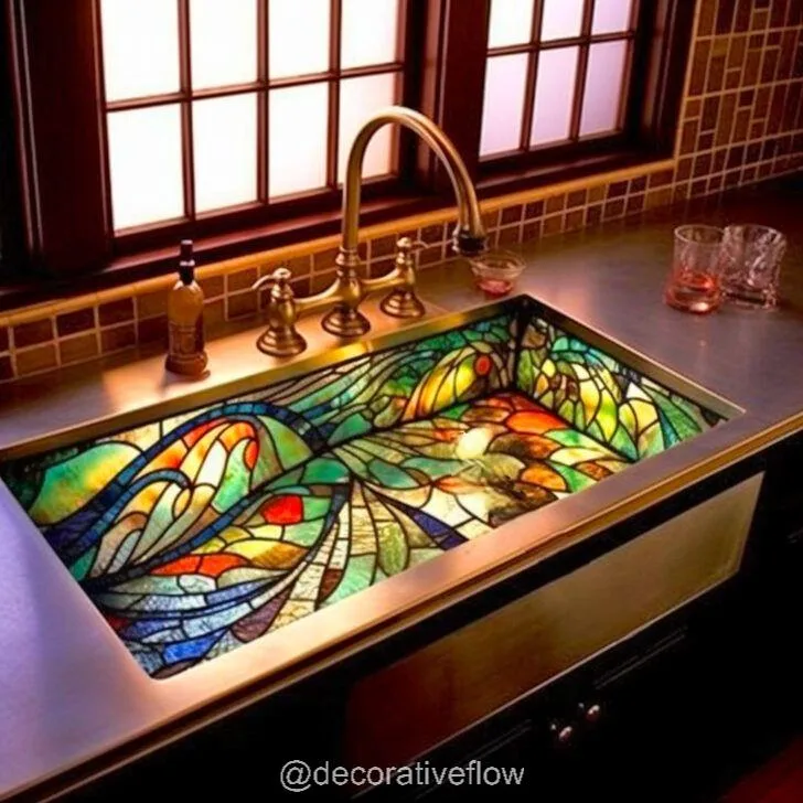 Transform Your Space: Add Color and Elegance with a Stained Glass Sink