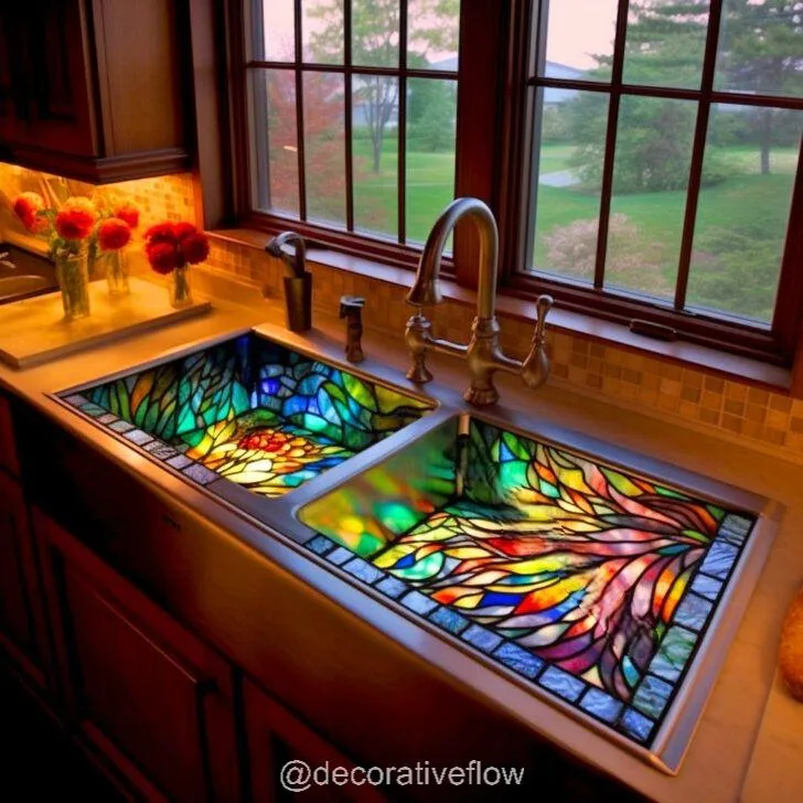 Transform Your Space: Add Color and Elegance with a Stained Glass Sink