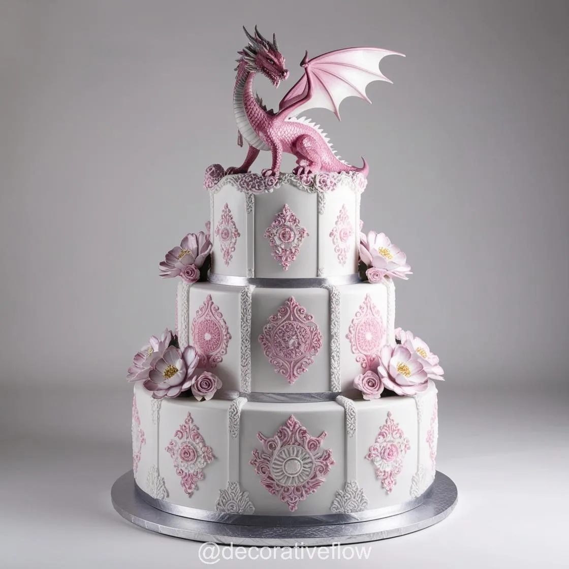 Symbol of Strength and Love: The Enchanting Wedding Dragon Cake