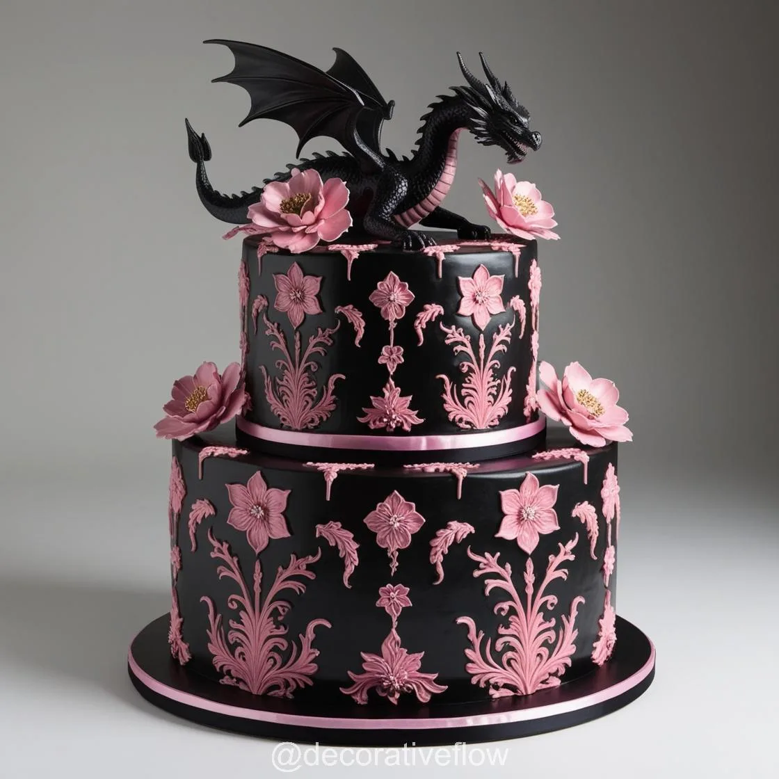 Symbol of Strength and Love: The Enchanting Wedding Dragon Cake