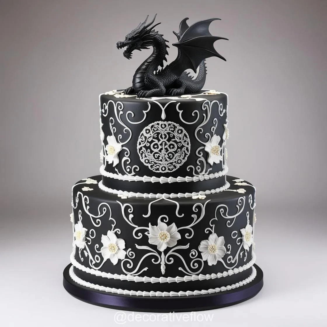 Symbol of Strength and Love: The Enchanting Wedding Dragon Cake