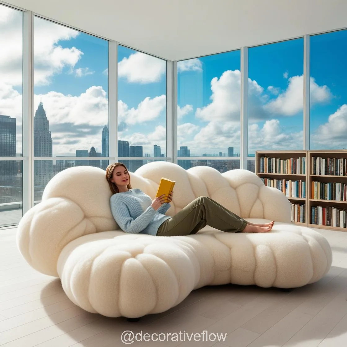 Relax in Style: The Ultimate Comfort of a Cloud-Shaped Couch