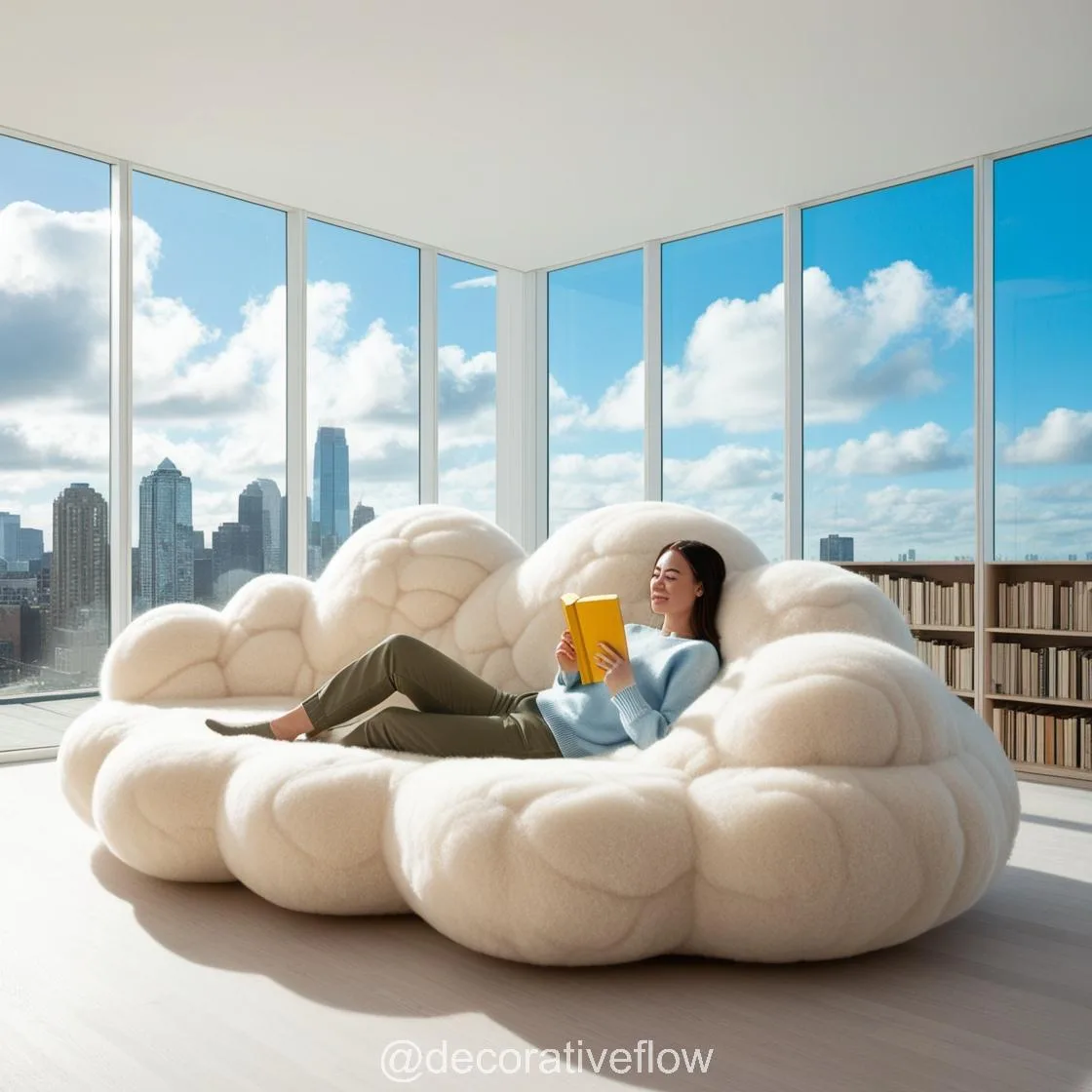 Relax in Style: The Ultimate Comfort of a Cloud-Shaped Couch