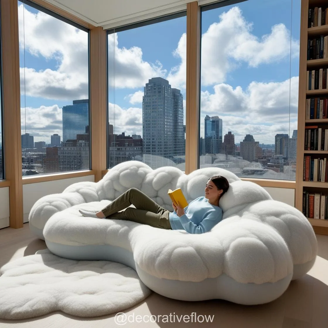 Relax in Style: The Ultimate Comfort of a Cloud-Shaped Couch