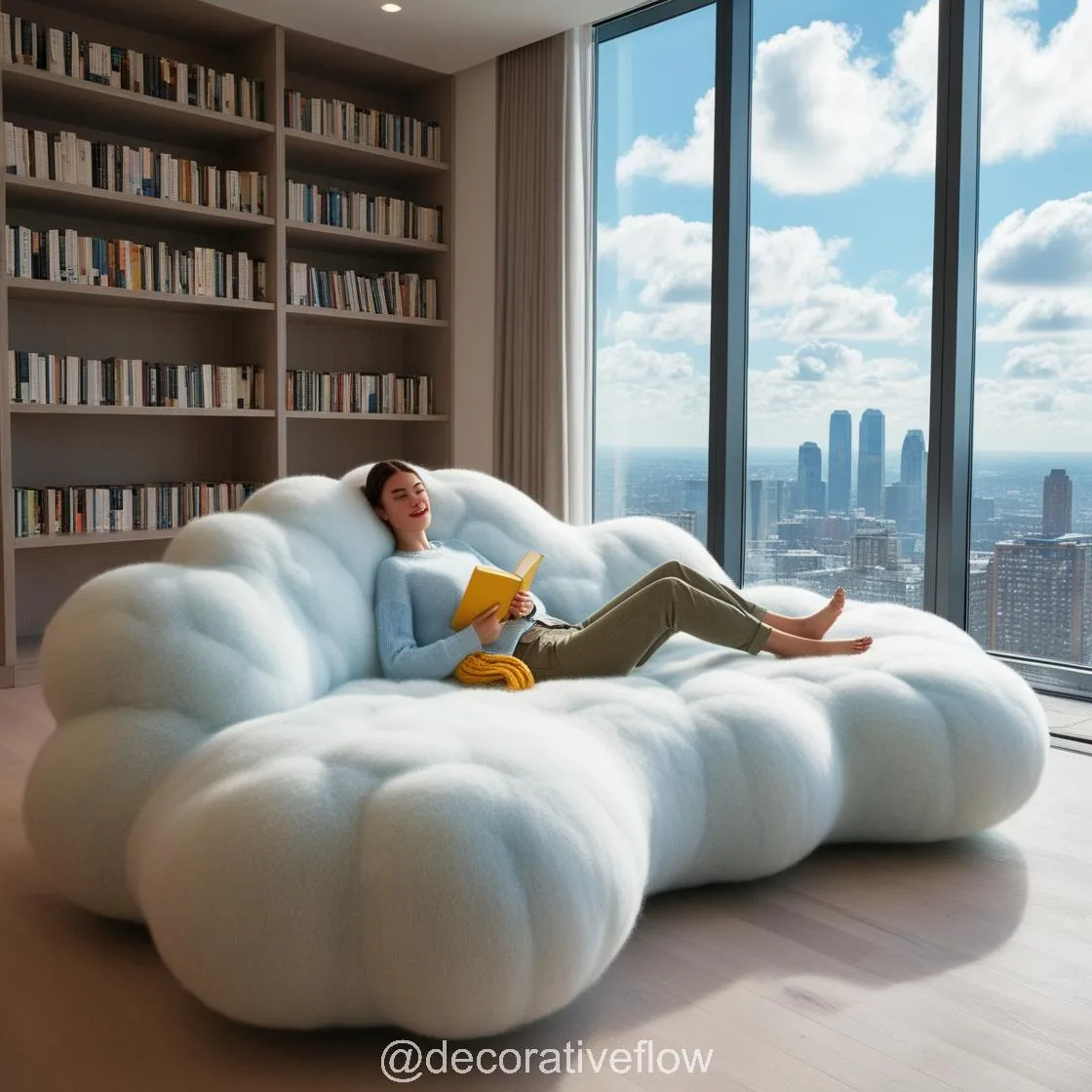 Relax in Style: The Ultimate Comfort of a Cloud-Shaped Couch