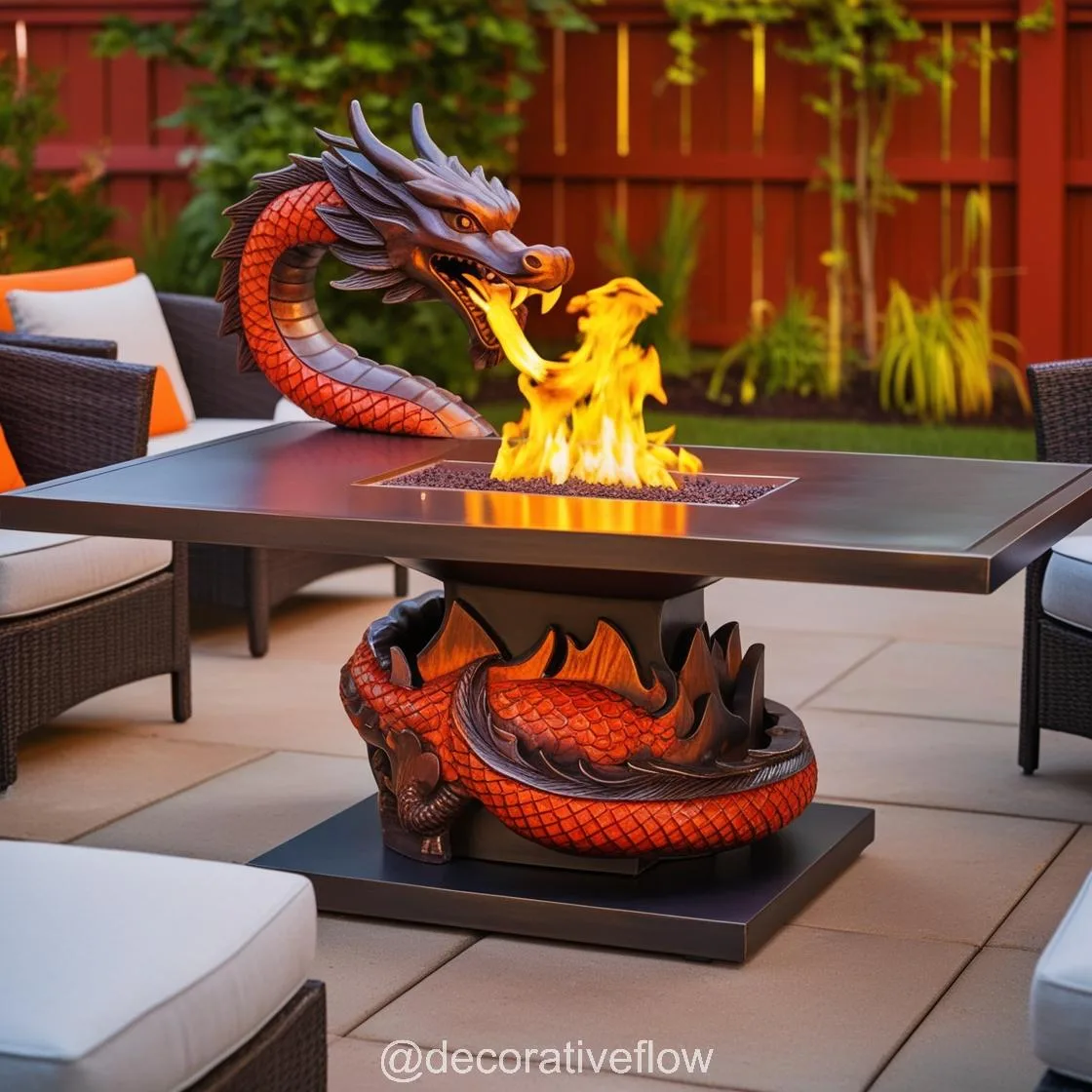 Bring Fantasy to Life: The Bold Design of Dragon Fire Tables for Ultimate Outdoor Luxury