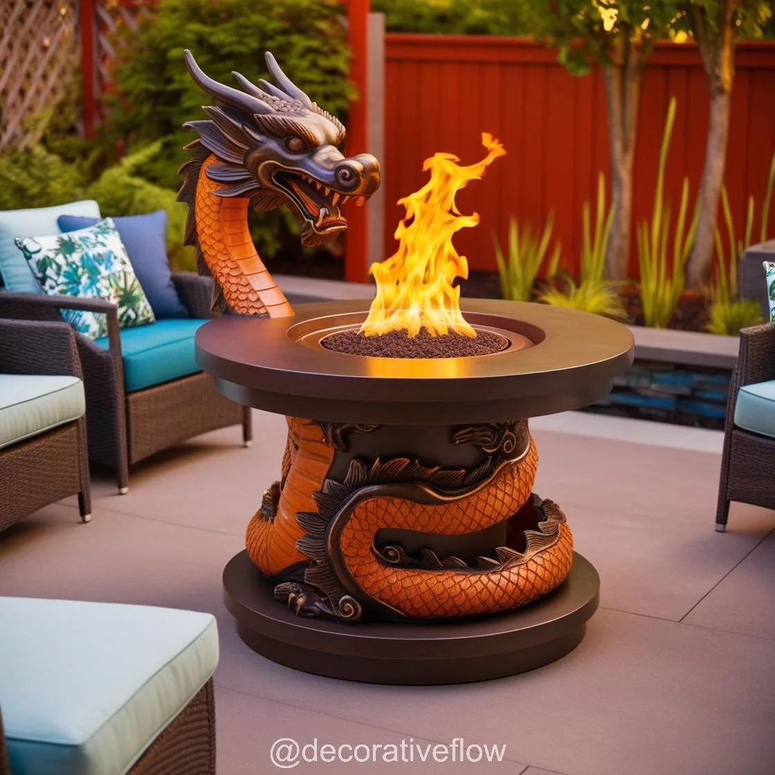 Bring Fantasy to Life: The Bold Design of Dragon Fire Tables for Ultimate Outdoor Luxury