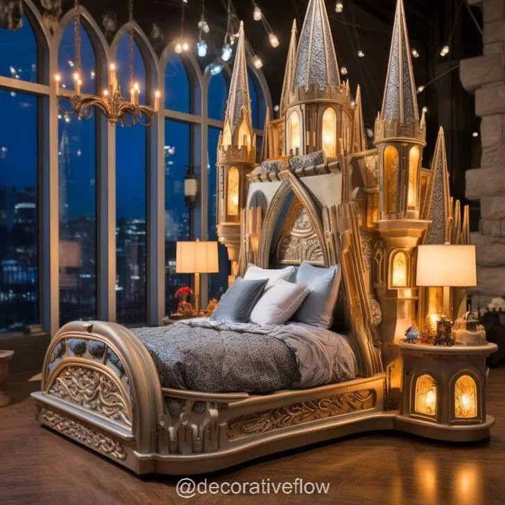 Experience Royal Dreams with Giant Disney Castle Shaped Beds