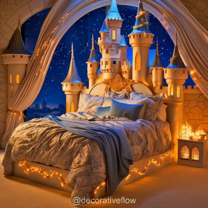 Experience Royal Dreams with Giant Disney Castle Shaped Beds