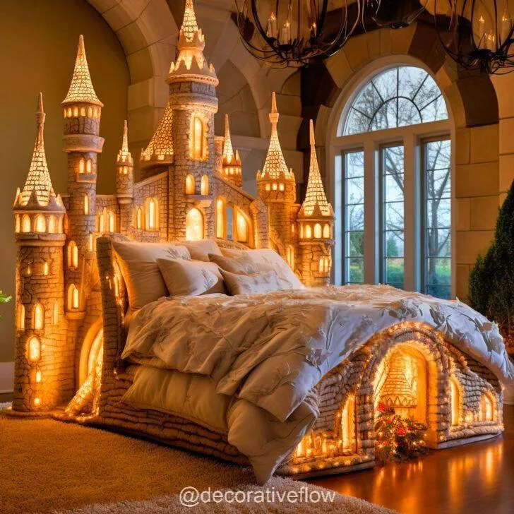 Experience Royal Dreams with Giant Disney Castle Shaped Beds