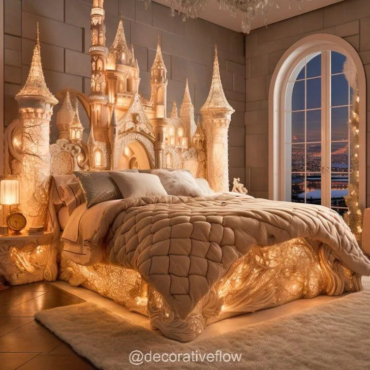 Experience Royal Dreams with Giant Disney Castle Shaped Beds