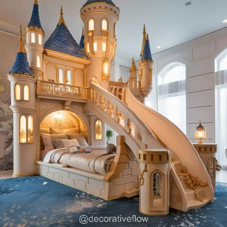 Experience Royal Dreams with Giant Disney Castle Shaped Beds