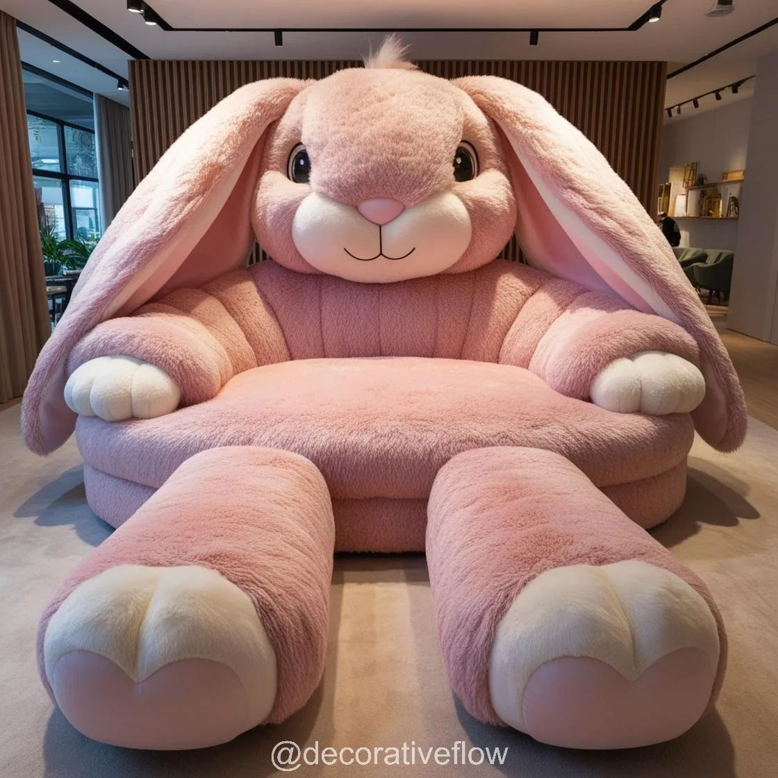 Experience Ultimate Relaxation with the Delightful Giant Rabbit Loungers