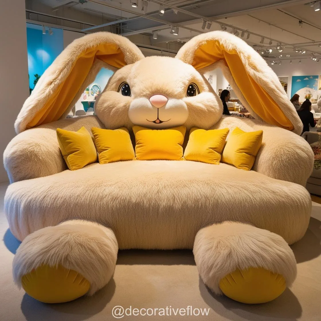 Experience Ultimate Relaxation with the Delightful Giant Rabbit Loungers