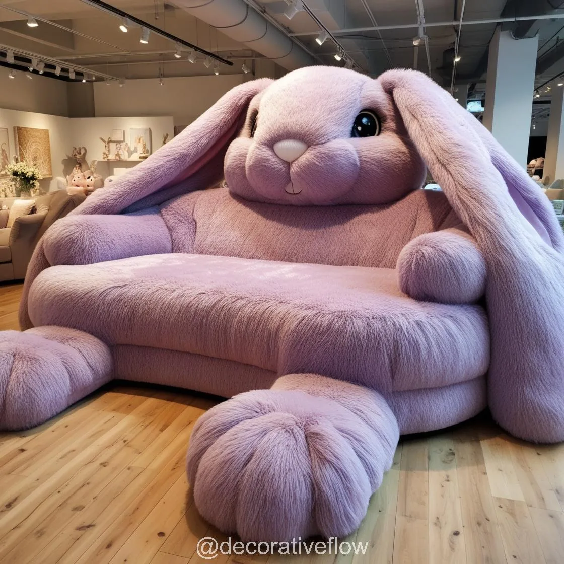 Experience Ultimate Relaxation with the Delightful Giant Rabbit Loungers