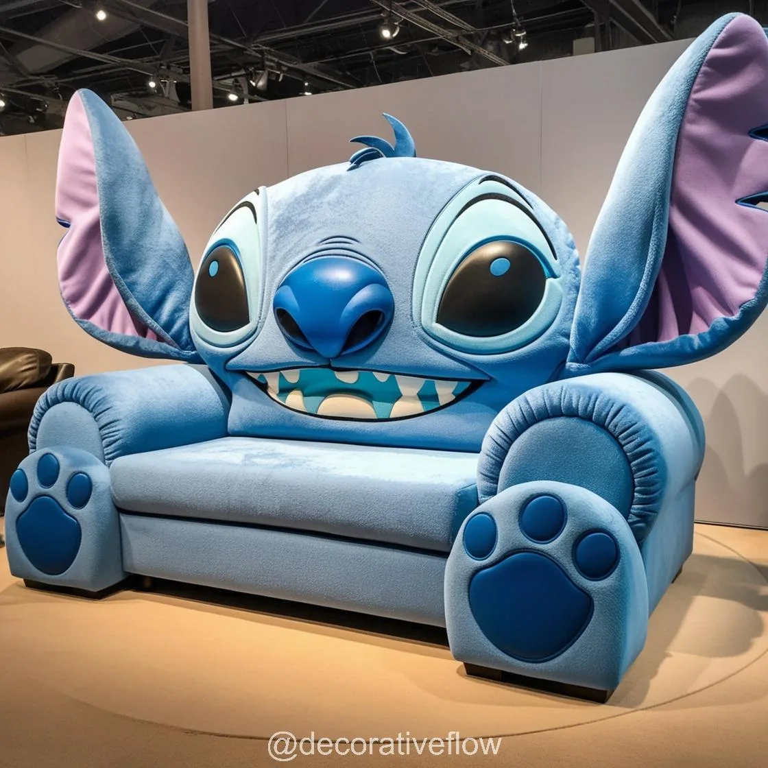 Snuggle Up in Style with a Giant Stitch Shaped Couch