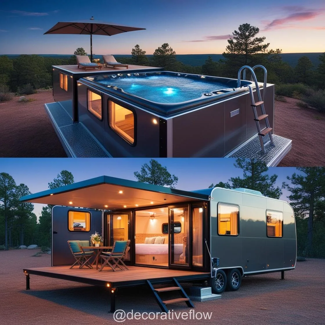 Travel and Unwind Anywhere with the Innovative Hot Tub Camper