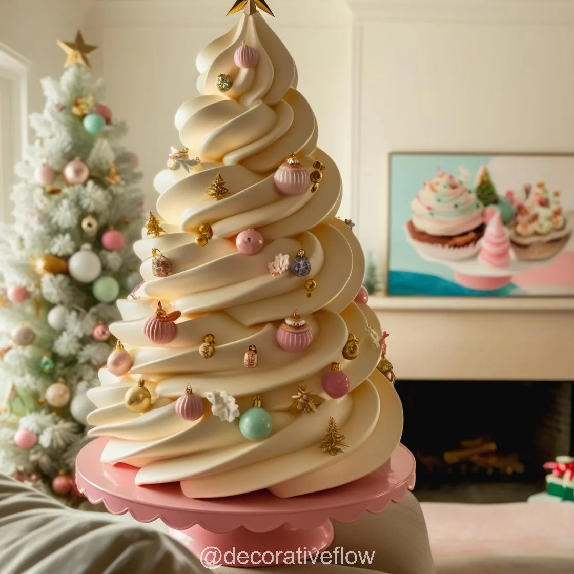 Cool and Festive: Ice Cream Christmas Trees for Your Holiday Table