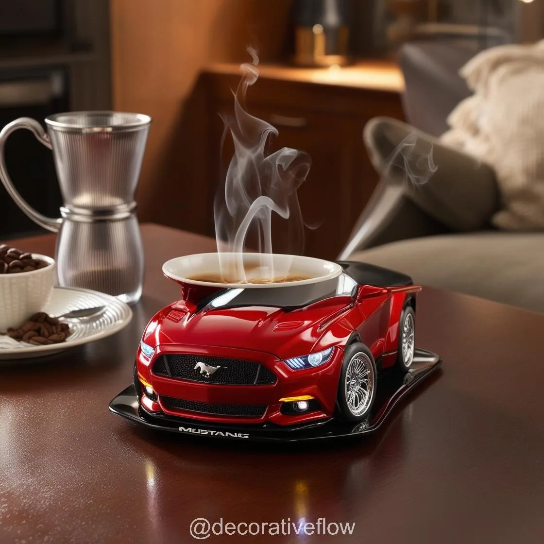 Rev Up Your Coffee Routine with the Iconic Mustang Shaped Coffee Mug