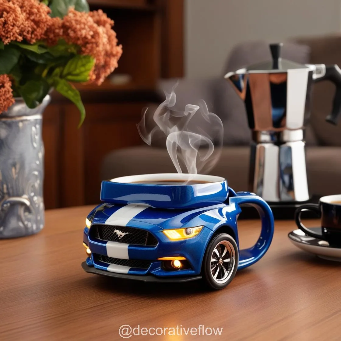 Rev Up Your Coffee Routine with the Iconic Mustang Shaped Coffee Mug