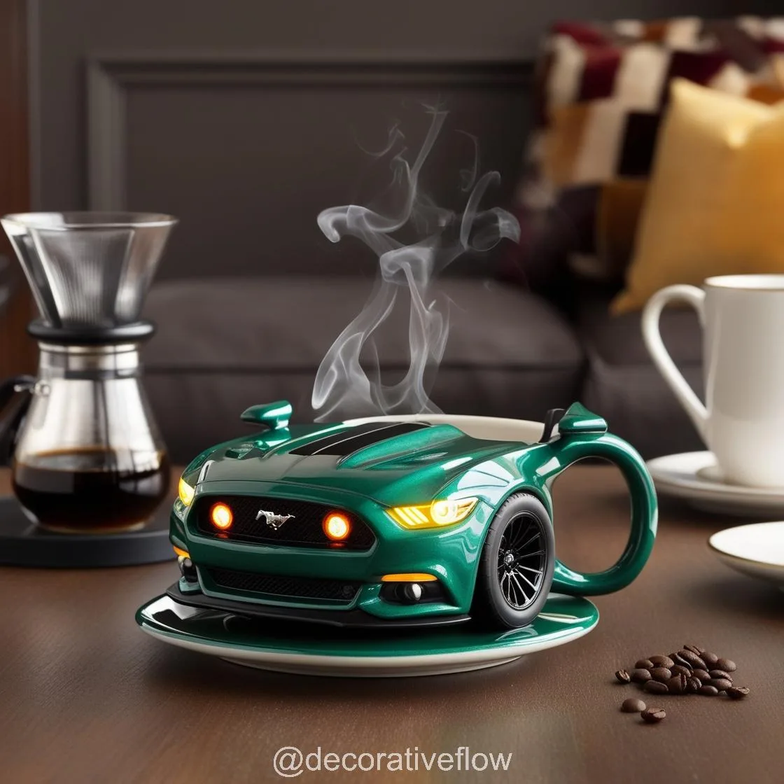 Rev Up Your Coffee Routine with the Iconic Mustang Shaped Coffee Mug