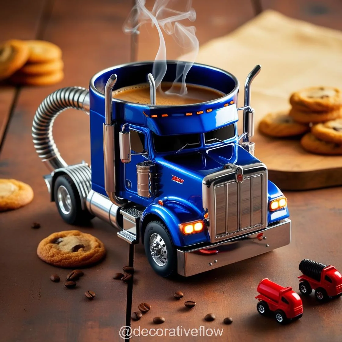 Stay on Track with Semi-Truck Coffee Mugs: Durable, Unique, and Functional