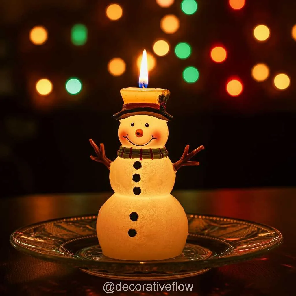 Snowman Shaped Candle: The Perfect Blend of Warmth, Charm, and Festivity