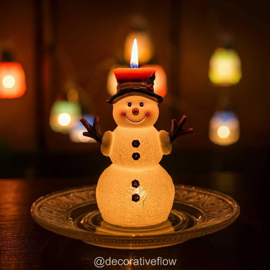 Snowman Shaped Candle: The Perfect Blend of Warmth, Charm, and Festivity