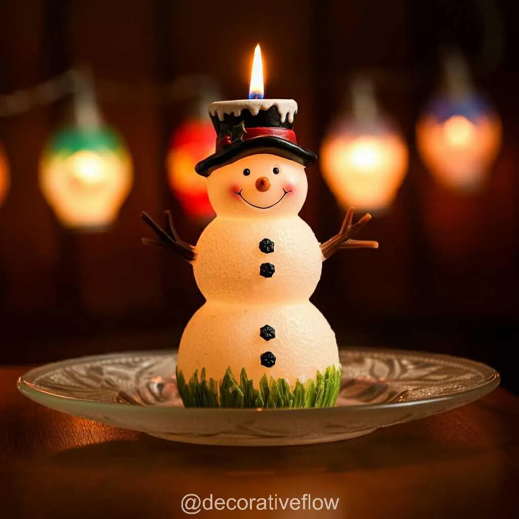 Snowman Shaped Candle: The Perfect Blend of Warmth, Charm, and Festivity