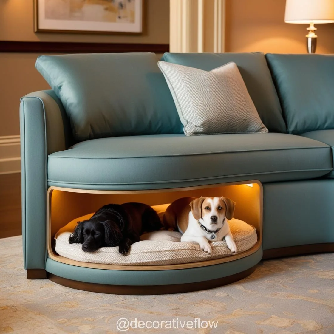 Sofa with Built-In Dog Bed Pods: The Ultimate Comfort for You and Your Furry Friend