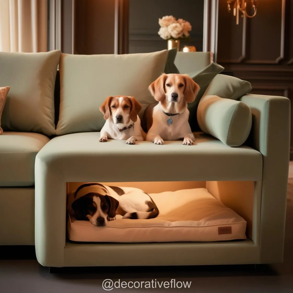 Sofa with Built-In Dog Bed Pods: The Ultimate Comfort for You and Your Furry Friend