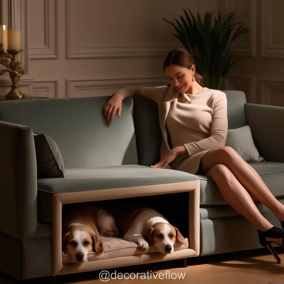 Sofa with Built-In Dog Bed Pods: The Ultimate Comfort for You and Your Furry Friend