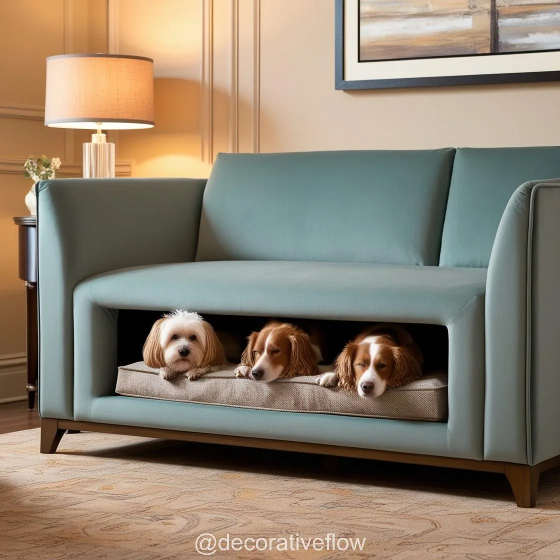 Sofa with Built-In Dog Bed Pods: The Ultimate Comfort for You and Your Furry Friend