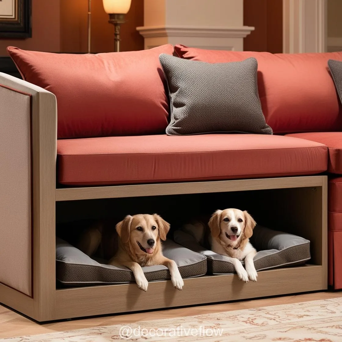 Sofa with Built-In Dog Bed Pods: The Ultimate Comfort for You and Your Furry Friend