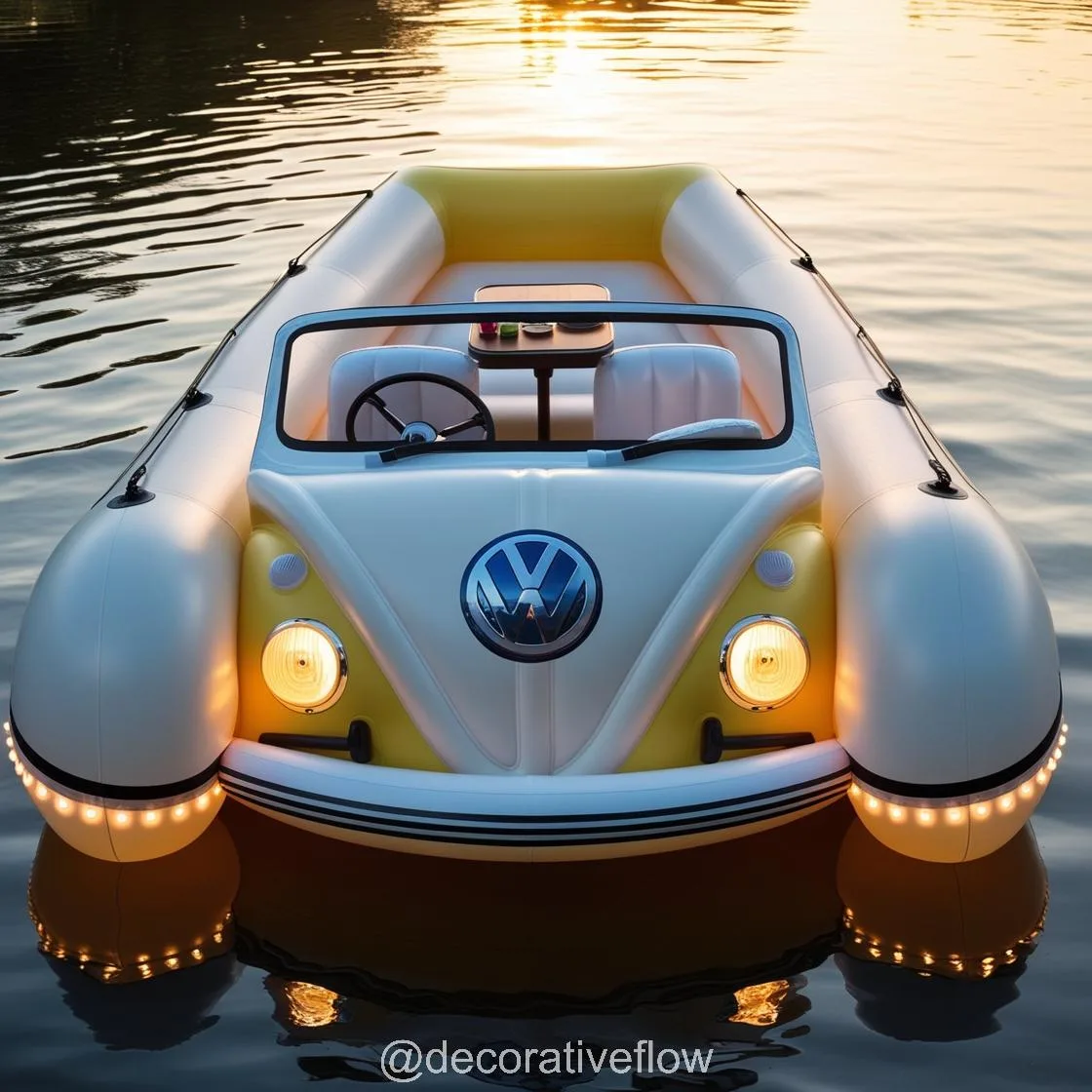 Retro Cool Meets Lake Life: Volkswagen Bus Lake Party Floats for Your Next Splash