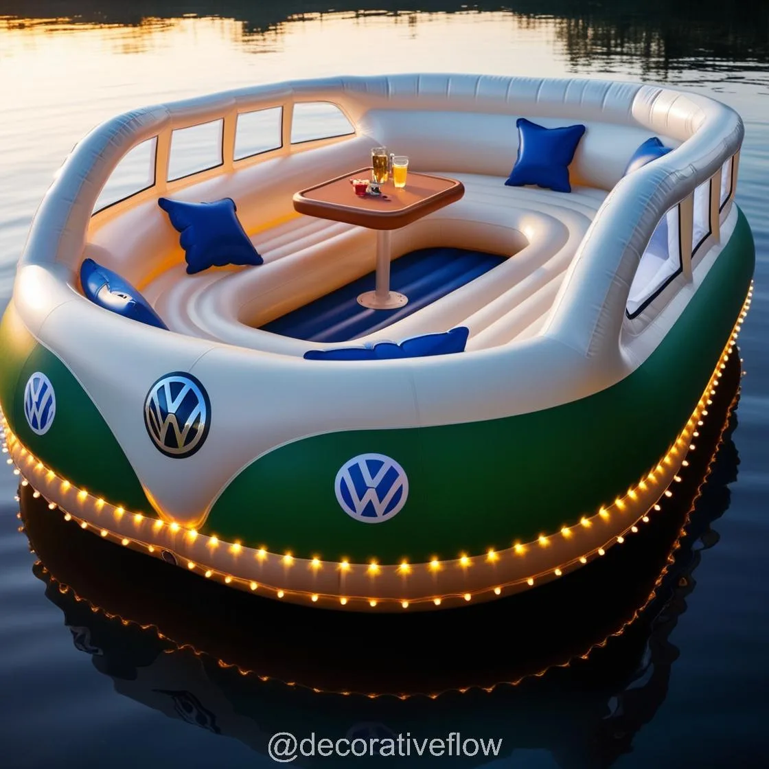 Retro Cool Meets Lake Life: Volkswagen Bus Lake Party Floats for Your Next Splash